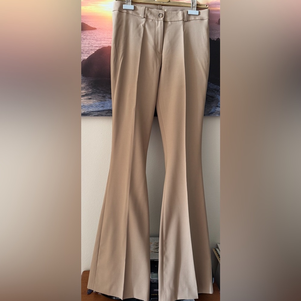 Michael Kors Collection/ Classy Tan Flared Pants/trousers/ 4/ NWT